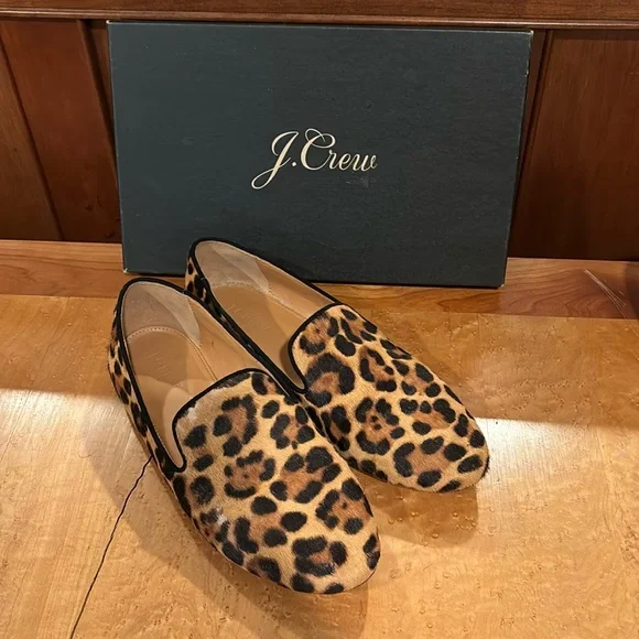 Crew Shoes Jcrew Real Calf Hair Loafers Size Poshmark